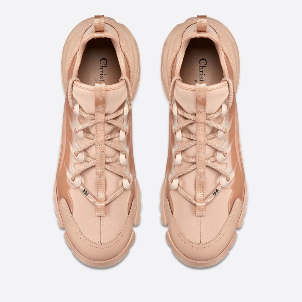 Dior D-CONNECT SNEAKER Nude Technical Fabric. Classic Dior design. - Picture 3 of 12